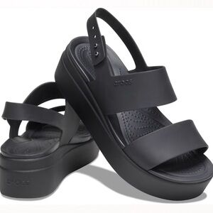 CROCS Women's Black Platform Sandals